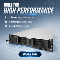 Server Inspur 2U Short Depth Edge Dual Intel Xeon Generasi ke-2 NUMA Balance Wall Mount Multi GPU AI Computing Rack Stock