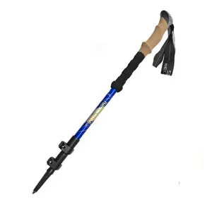 Hot sale outdoors durable walking sticks trekking pole multifunction alpenstock