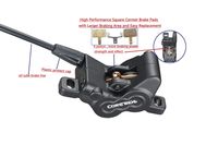 Frein hydraulique pour vélo électrique, étrier à 4 pistons, freinage puissant pour vélo électrique, idéal pour les trajets quotidiens, fournisseur direct, commande en gros
