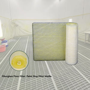 Foshan usine Support G3-G4 fibre de verre filtre maille EU3 industrie fibre de verre filtre médias rouleaux pour cabine de pulvérisation automatique - Product Image 1