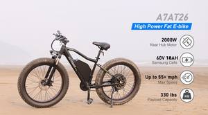 Bicicleta Eléctrica retro A7AT26, 1000w, 2000w, 48V, 60V, <span class=keywords><strong>3000</strong></span> vatios, neumáticos anchos de 26 pulgadas - Product Image 2