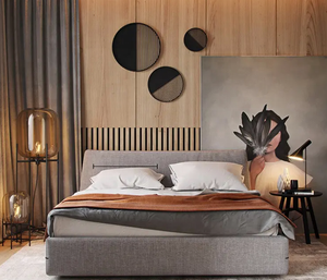 <span class=keywords><strong>Cama</strong></span> de muebles de dormitorio con cojín suave de lujo de estilo moderno de Venta caliente - Product Image 3