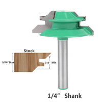 DZ, 3 uds., vástago de 1/4 pulgadas, bloqueo de cajón de 45 grados, juego de brocas para enrutador de inglete, 1/2 ", 5/8", 3/4 ", stock de corte con soporte OEM