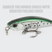 LUSHAZER Appât de Pêche Coulant en Forme de Crayon 53mm 4.4g Leurre de Pêche Nageur Leurre Dur en Plastique Artificiel pour Brochet et Bar Équipement de Pêche