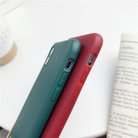 Coques de téléphone en silicone souple TPU mat de couleur unie pour iPhone 12 13 14 15 16 17 Pro Max
