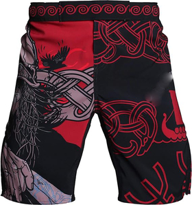 High Quality <b>Heat</b>-Transfer Printed Men's Adult MMA Rashguard Kits Ergonomic Design Other Material Front & <b>Back</b> Logo Mid - Product Image 3
