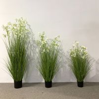 Plante artificielle en pot, faux bonsaï, herbe artificielle, faux oignon, pour la décoration intérieure et extérieure, vente en gros