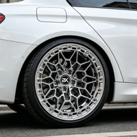 Jantes en alliage forgées Bku Chrome 5x112 Beadlock Drag pour BMW M3 M4 G20 G21 G22 G23 G80 G82 G83 G87 personnalisées 17 18 19 pouces