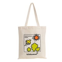 Sac fourre-tout en toile de coton vierge écologique avec logo personnalisé, poignée longue en corde, grande capacité, réutilisable, idéal pour la publicité et les cadeaux.
