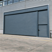 Porte de garage automatique en aluminium avec volet roulant et accès piéton, petite porte de 8 pieds pour villa, résidence, entrepôt