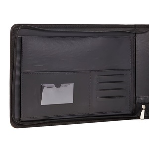 Chuyên nghiệp PU da Chất kết dính danh mục đầu tư dây kéo đóng cửa 7 vòng kiểm tra chất kết dính 500 kiểm tra công suất 9x13 inch tờ nộp hồ sơ sản phẩm - Product Image 6