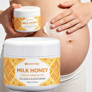 Lait Corporel au Miel Anti-Vergetures 200ml, Soin Post-partum Nourrissant et Raffermissant pour le Ventre, avec Logo Personnalisé - Product Image 1