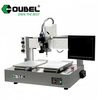 Robot de distribution de colle à double tête, distributeur de résine époxy avec commande à quatre axes