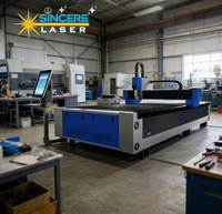 Machine de découpe laser à table unique Steedu, type ouvert, 3015D I-3000 avec source Raycus pour la découpe de tôles métalliques