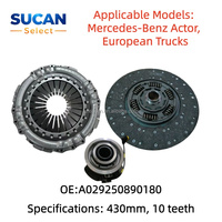 Sucan Direktvertrieb LKW-Kupplungssatz für Mercedes-Benz LKW OE: A029250890180 430MM 10 Zähne Automatikgetriebe