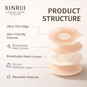 Copricapezzoli in Silicone Adesivo Riutilizzabile, Sicuro, Invisibile e Traspirante <span class=keywords><strong>per</strong></span> Biancheria Intima e Costumi da Bagno Femminili - Product Image 2