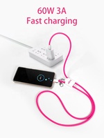 2026 Neuer Trend 4-in-1 60W USB-Schnellladekabel Umhängeband Anti-Verlust-Handyschlaufe mit individuellem Logo Werbegeschenk für Unternehmen