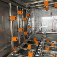 Machine à laver automatique pour caisses en plastique de fruits et légumes, laveuse de caisses à fruits
