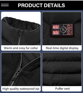 OEM Winter Smart Digital Accuratne Temperature Control Sleeveless Infrared Thermal Rechargeable Battery USB <strong>Women</strong> <strong>Heated</strong> <strong>Vest</strong> - Product Image 4