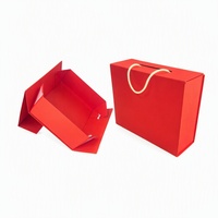 Boîte en papier rigide de luxe avec logo personnalisé d'usine, emballage magnétique, boîte pliable portable