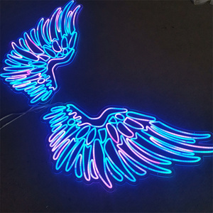 Custom Design Led angel wings flessibile silicone light flex neon RGB logo Wedding bar living - Product Image 6