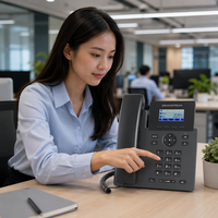Téléphone IP professionnel SIP GrandStream GRP2601W, Voix HD, Conférence Opus 5 voies, EHS, VoIP, Wi-Fi, Linux, Bureau, Centre d'appels