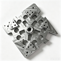 Plaque de fixation rotative en aluminium usinée CNC 5 axes OEM, haute précision, outillage industriel personnalisé