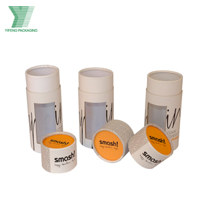 Round Paper Packaging Wholesale Tea Biodegradable Cardboard Round Box Kraft Paper Box Packaging Paper Tube With Clear Window