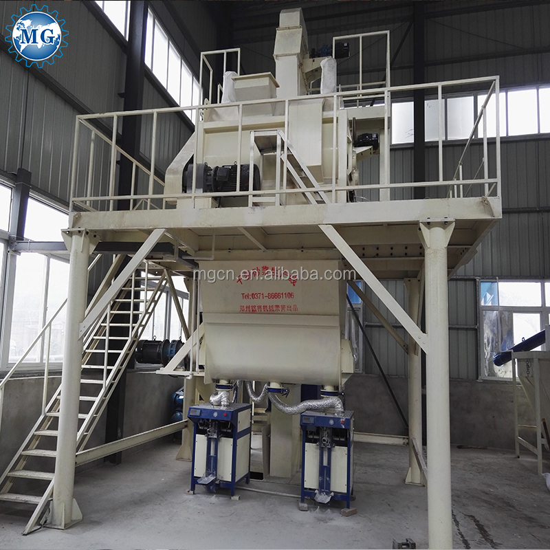 6-8T/H Semi Automatic Premix Dry Mortar Production Line Putty Making Machine