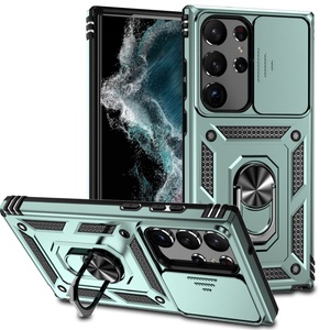 Funda Híbrida Antigolpes para Samsung S25 Ultra Plus S24 S23 S22, Funda para Samsung 24 con Anillo y Protector de Cámara Deslizante - Product Image 3