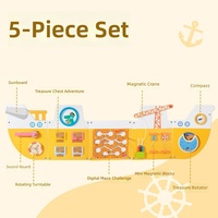 Jeu mural éducatif pour la petite enfance 4-6 ans, ensemble de jouets en bois interactifs parent-enfant avec décorations suspendues