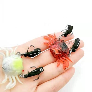 5.8g 13.7g Bionic Soft Crab Silicone Fishing Lure Luminous Sinking Long Casting Artificial Bait HLS02
