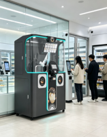 Machine à café automatique à bras robotisé, modèle 2026, la plus vendue, entièrement intelligente et en libre-service pour usage commercial