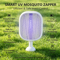 Raquette électrique anti-mouches rechargeable USB-C, vente en gros, 3500V, tue-mouches d'intérieur, déshydrateur d'insectes 180 ° Rotatif Rétractable T