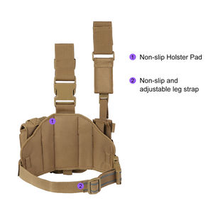 Amerikaanse Pakhuis Tactische Linkerbeenholster Groothandel Tactische <span class=keywords><strong>Holster</strong></span> Met Tijdschriftenzak - Product Image 3