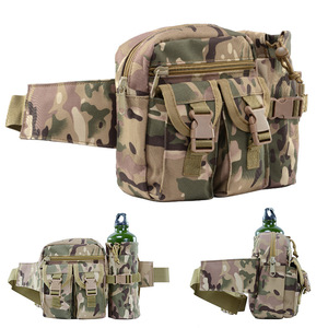Sac banane tactique multifonctionnel pour <span class=keywords><strong>homme</strong></span> en toile camouflage <span class=keywords><strong>avec</strong></span> fermeture éclair et <span class=keywords><strong>pochette</strong></span> pour bouteille d'eau – Vente en gros - Product Image 2