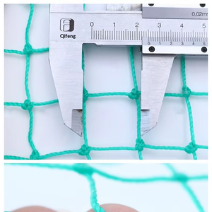 Filet de protection personnalisé en polyéthylène noué pour terrain de football, clôture de terrain de basketball, filet de patio <span class=keywords><strong>vert</strong></span> - Product Image 2