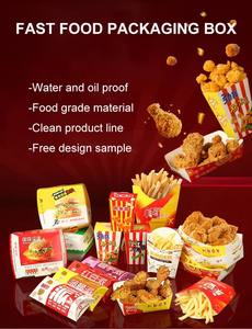 Boîte à popcorn en papier kraft écologique, taille personnalisée, revêtement PE, rayée ou unie, pour emballage de snacks de cinéma - Product Image 5