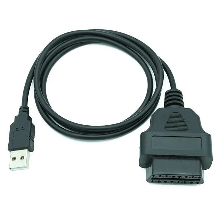 Cable OEM de 16 pines OBD2 OBDII hembra A USB 2,0 A macho