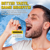Offre Spéciale Gummies de Shilajit à l'Acide Fulvique 3000mg Cultivé en Milieu Sauvage, Résine de Complément Alimentaire Pur de l'Himalaya, Renforce le Système Immunitaire
