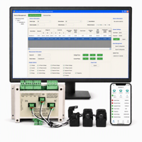 Compteur d'énergie électrique triphasé à induction intégré pour la surveillance et la gestion à distance de l'énergie industrielle, modèle RS485 WiFi