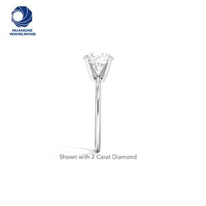 Personnalisé Gia Igi Cvd HPHT Lab Grown Diamond 10K 14k 18k Solid Gold White Gold Rings Bague de fiançailles de mariage Bijoux pour femmes - Product Image 6