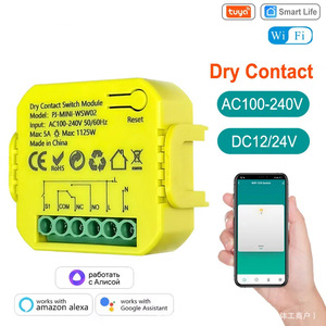 Relais de contact sec WiFi compatible Tuya SPDT 12V 24V, Module de relais de contact sec intelligent DC K761 - Product Image 5