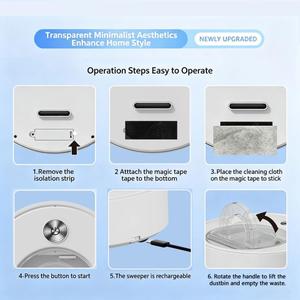 Nuovissimo Robot Aspirapolvere 3-in-1: Spazzatura, Aspirazione e Lavaggio con Ampio Contenitore Visibile - Product Image 6
