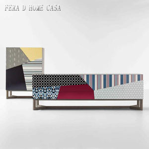 עיצוב איטלקי סלון עץ חדר ארון זברה עיצוב מודרני ארון זברה - Product Image 6