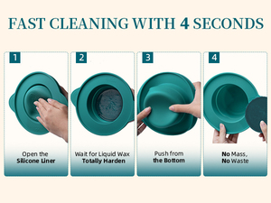 Máquina de Depilación Eléctrica Hipoalergénica Profesional para Esteticistas, Olla de Silicona para Derretir Cera Corporal y Facial, Alta Temperatura - Product Image 6