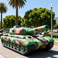 Modèle gonflable géant personnalisé de simulateur de missile, véhicule de lancement Patriot, cible factice blindée, avion, camion en PVC pour fête