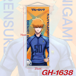 18 diseños 25*70cm candado azul póster de desplazamiento de pared Cosplay personaje desplazamiento pequeño cuadro colgante decoración del hogar imagen de tela - Product Image 6