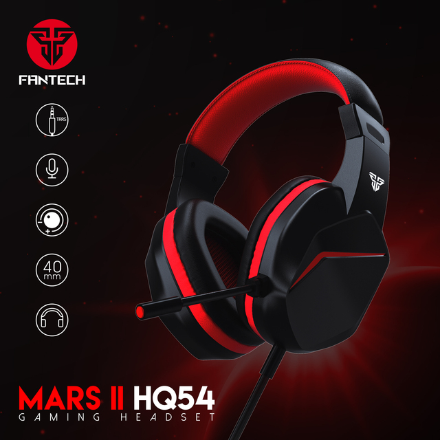 Fantech HQ54 OEM Wholesale Over Ear Gaming Headset 3.5mm Wired Gaming Headphone Earphones Headsets With Mic