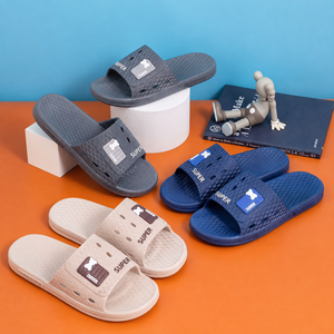 Da <span class=keywords><strong>uomo</strong></span> in PVC sandali da spiaggia all'ingrosso antiscivolo morbido Sole a buon mercato per la doccia estate a casa semplice stile pantofole per gli uomini - Product Image 3